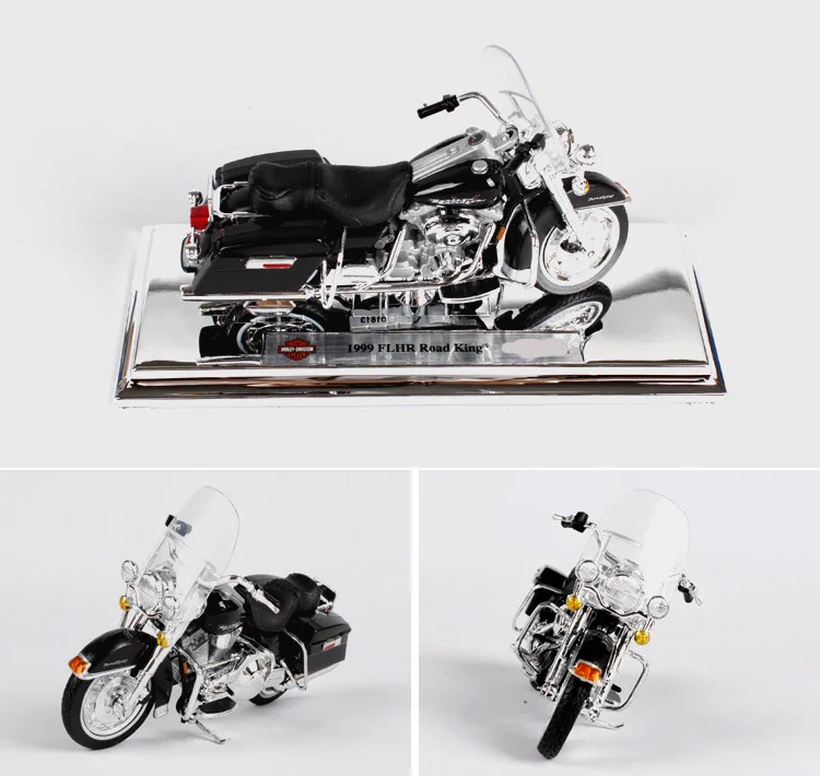 Maisto 1:18 Harley Davidson 1999 FLHR Road King мотоциклетные металлические модельные игрушки для детей подарок на день рождения Коллекция игрушек