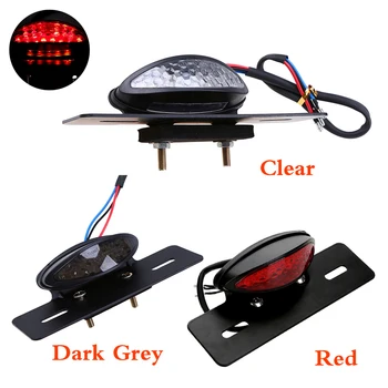 

Motorcycle LED Rear Brake Tail Light Stop License Plate Lights for Motorbikes Truck ATV Trailer Cafe Racer