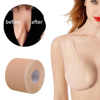 

2020 Summer Freedom Vogue Invisible Breast Tape Women Nipple Cover Push Up Bra Solid Color Daily Party Wedding Body Tape Bra