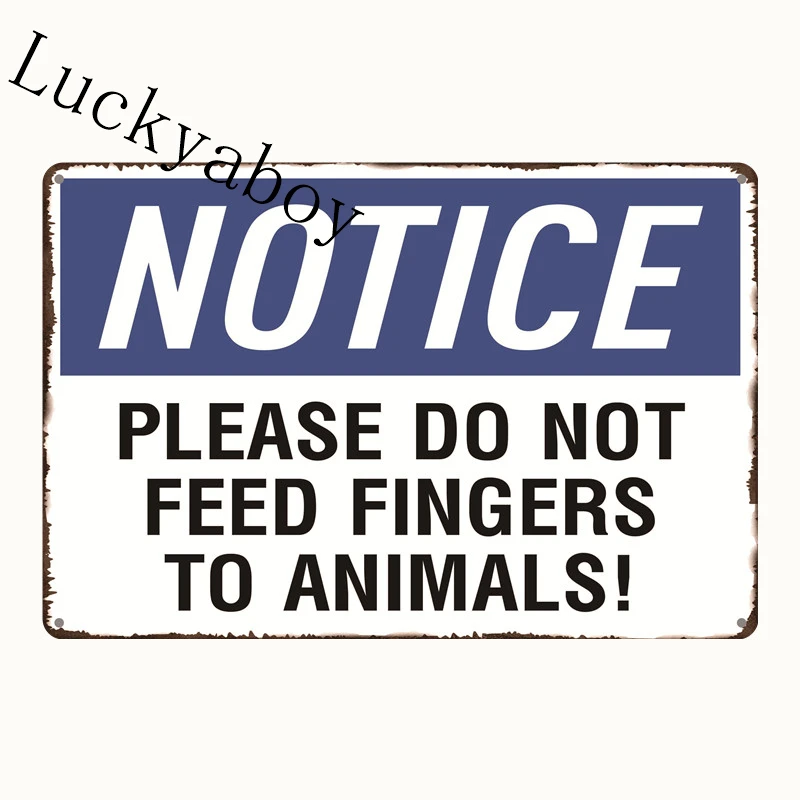 [Luckyaboy] Предупреждение металлические жестяные знаки винтажные наклейки табличка для бара дома отель гараж бар клуб кафе магазин Декор AL018