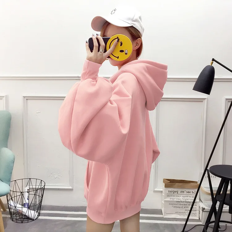 Kpop Blackpink Lisa Новые Осенние теплые толстовки женские корейские уличные бархатные толстовки с капюшоном женские однотонные Топы
