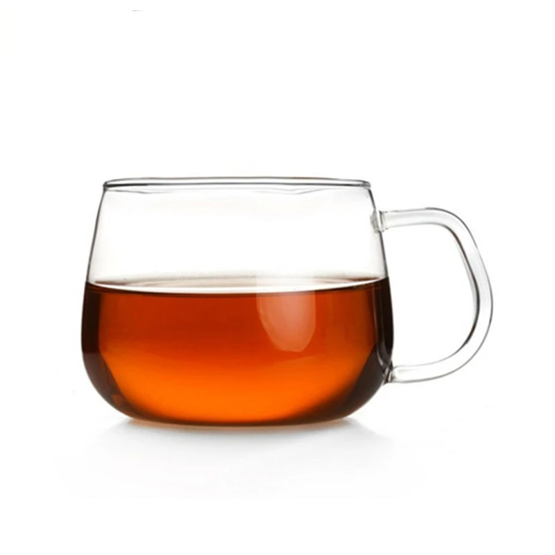 

300ML Glass Coffee Cups With the Handle Drinking Insulation Glass Tea Cup Creative Gift Drinkware Milk Office Water Cup