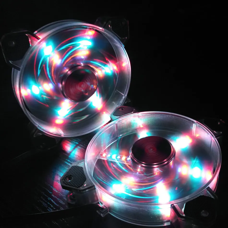 

Coolmoon Starfish RGB Fan 12cm Case Fan Desktop Computer Host Fan Colorful Color Changing Light-Emitting Fan
