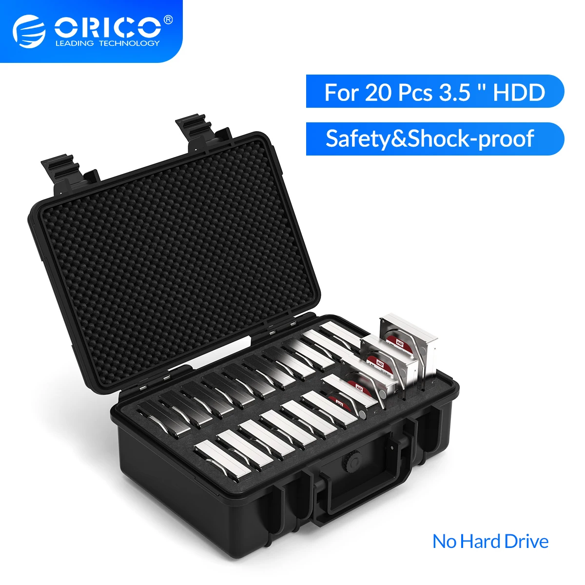 ORICO 3 5 дюймов 20 Bay HDD жесткий диск Внешняя защита чехол для хранения коробка