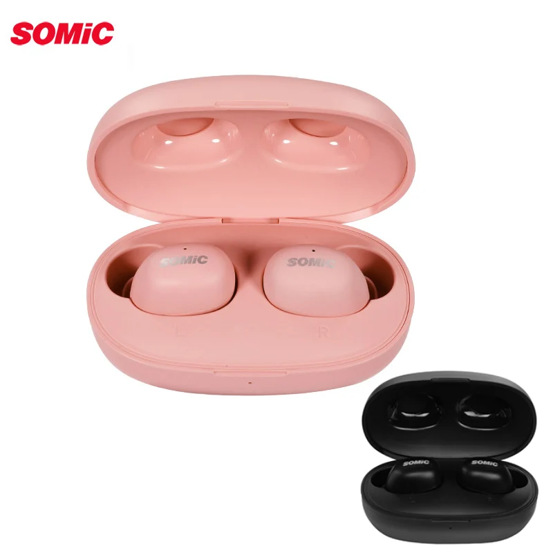 SOMIC W10 TWS bluetooth earphone Wireless bluetooth 5.0 Sports Earbus smart touch LDS Antenna Denoise In-ear Headset For Xiaomi SOMIC W10 TWS bluetooth earphone Wireless bluetooth 5.0 Sports Earbus smart touch LDS Antenna Denoise In-ear Headset For Xiaomi