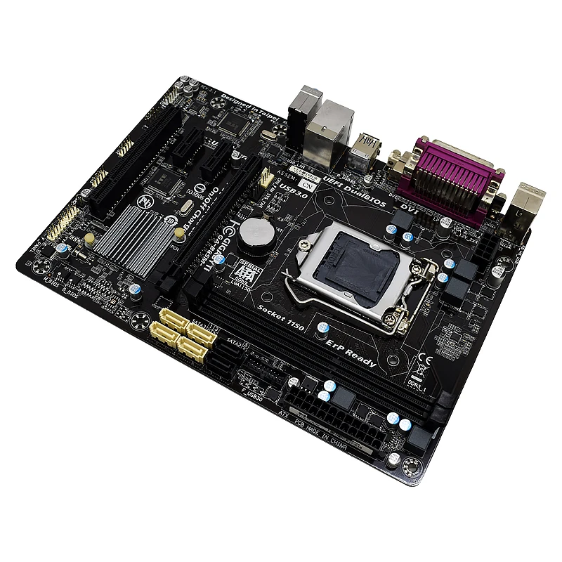 GIGABYTE GA B85M D3V рабочего Материнская плата B85 разъем LGA 1150 i3 i5 i7 DDR3 16 ГБ Микро ATX UEFI BIOS