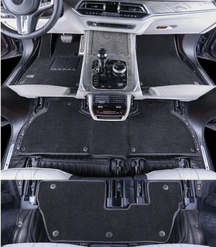 

High quality! Custom special car floor mats for Toyota Highlander 7 seats 2020-2014 durable waterproof double layers carpets