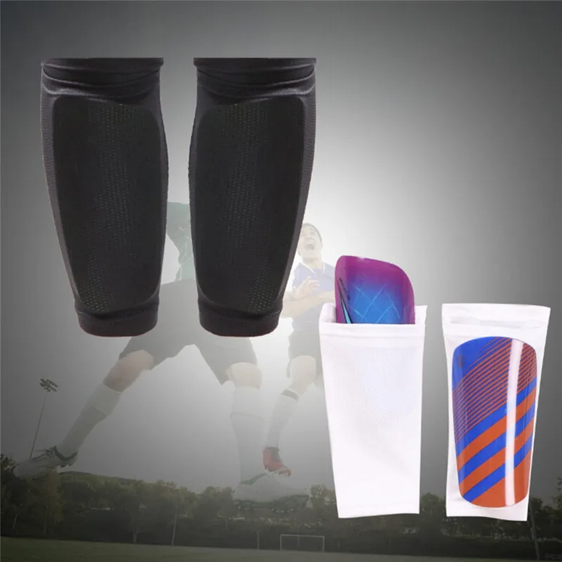 

1 Pair Durable Polyester Fiber Soccer Shin Guards Practical Adult Children Football Protective Shin Guard Leg Support Sleeves