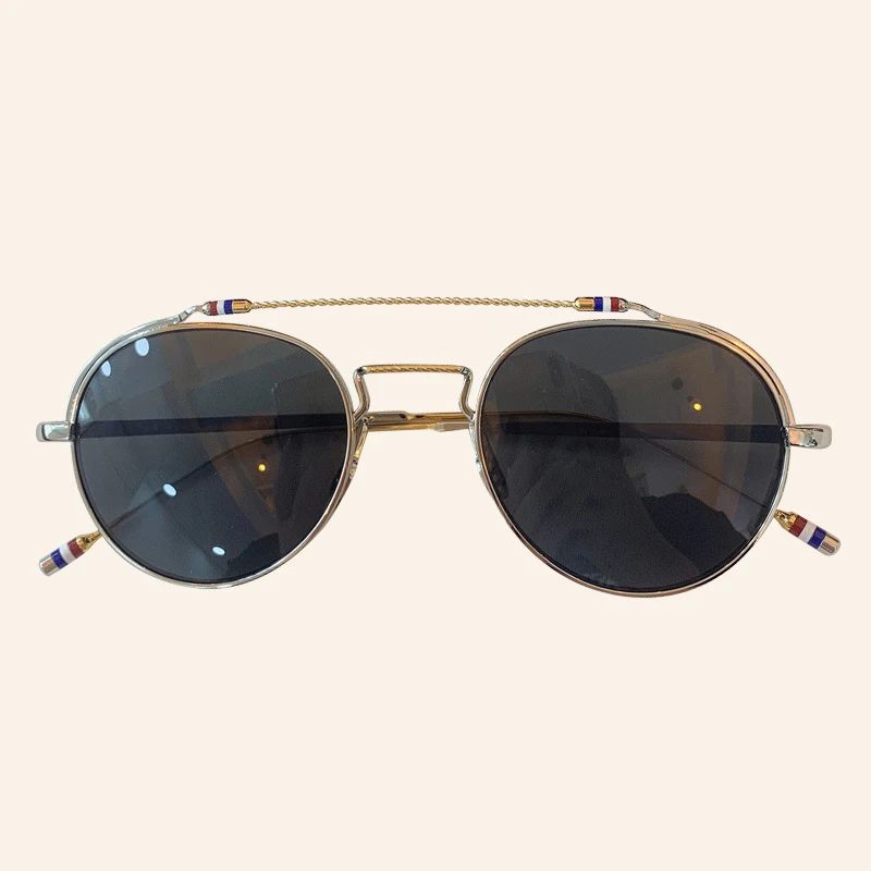 Винтажные Круглые Солнцезащитные очки женские gafas de sol hombre высококачественные металлические Зеркальные Солнцезащитные очки женские UV400 - Цвет линз: No.2 Sunglasses