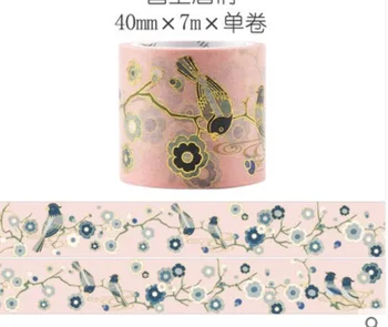 

7meters Width:40cmm Antique style and paper tape release paper sticker hand account gilt DIY beautiful paper