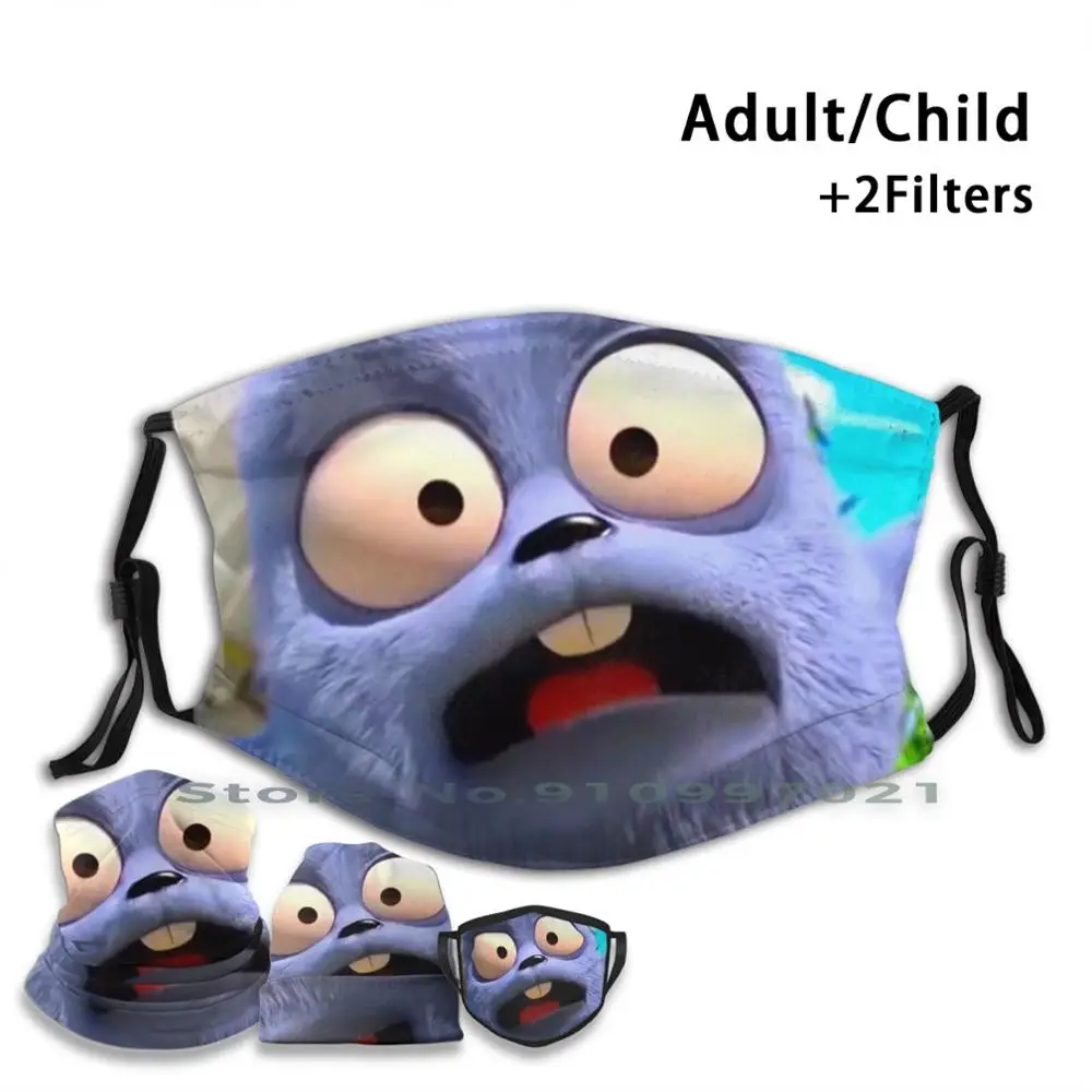 

Flying Lemming! Print Pm2.5 Filter Reusable Mouth Face Mask For Child Adult Grizzly Lemmings Lemmings Grissy