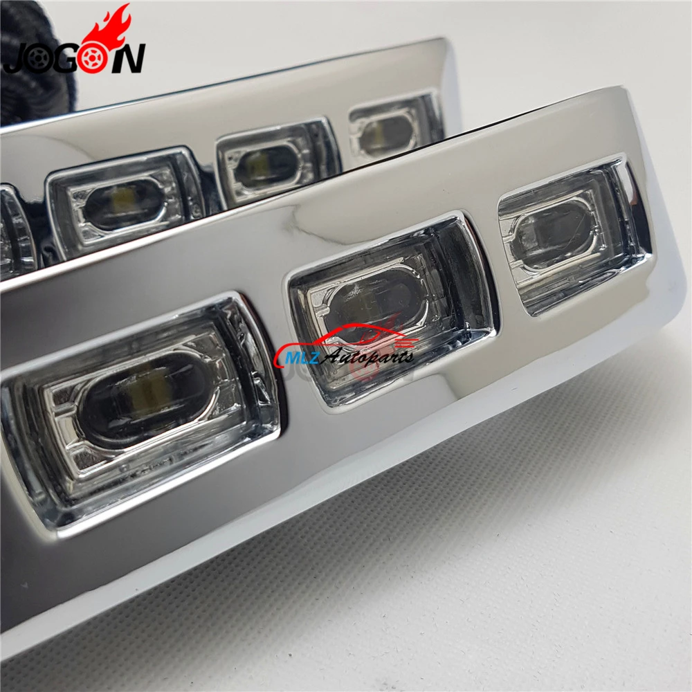 Для Toyota Land Cruiser LC200 2012 2013 2014 2015 2 шт. передний бампер светодиодный светильник для
