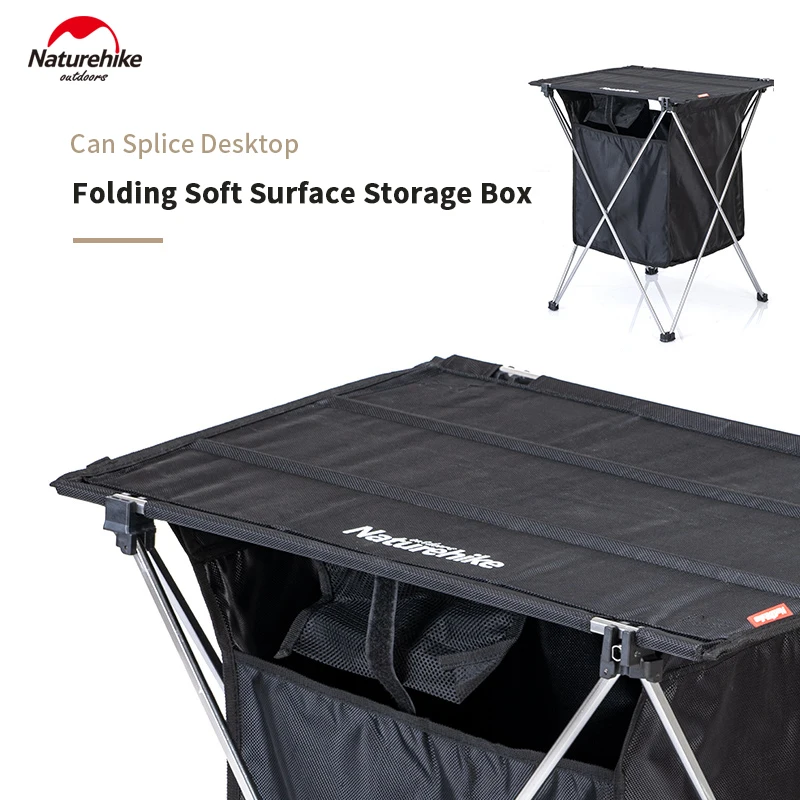  Naturehike Outdoor Folding Table Camping Table Splicing Storage Box Portable Aluminium Alloy Table 
