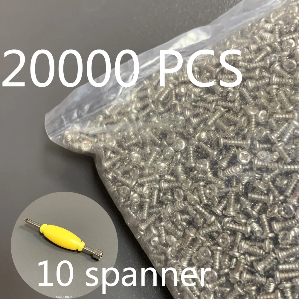 Lot Of 20000pcs Screws & 10 Spanner For Gi Joe Leg Body Part Accessory