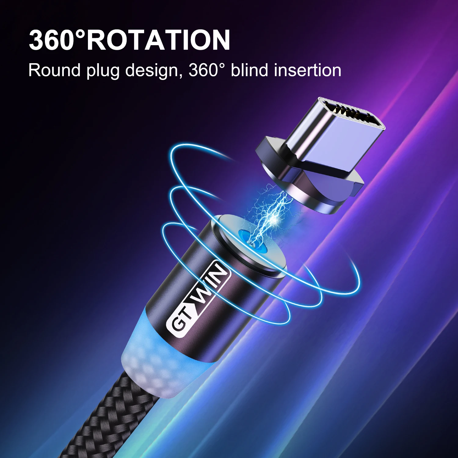 GTWIN Магнитный зарядный usb-кабель для iPhone 11 Pro Max Charge Micro USB type-C кабель для Xiaomi huawei Magnet USB-C зарядное устройство 3 м