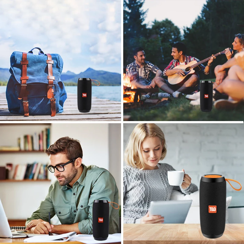 Bluetooth Wireless Speakers Waterproof Stereo Column Portable Speaker with Mic FM Radio MP3 Bass Sound Box Bluetooth Wireless Speakers Waterproof Stereo Column Portable Speaker with Mic FM Radio MP3 Bass Sound Box