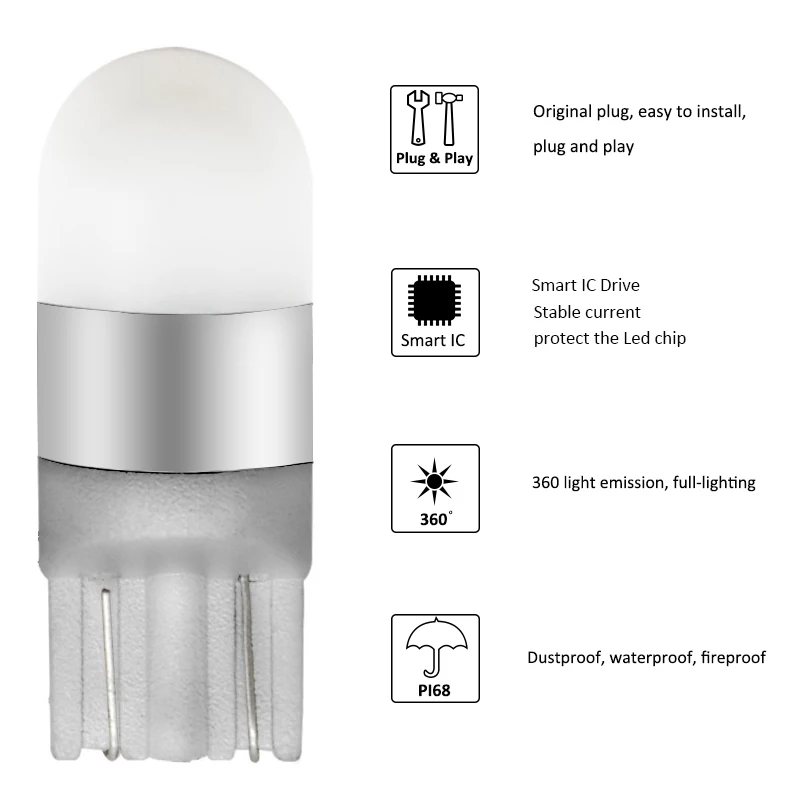 LED   3030, ڵ  Ŭ ,  ǳ , smd t10, w5w, 10 