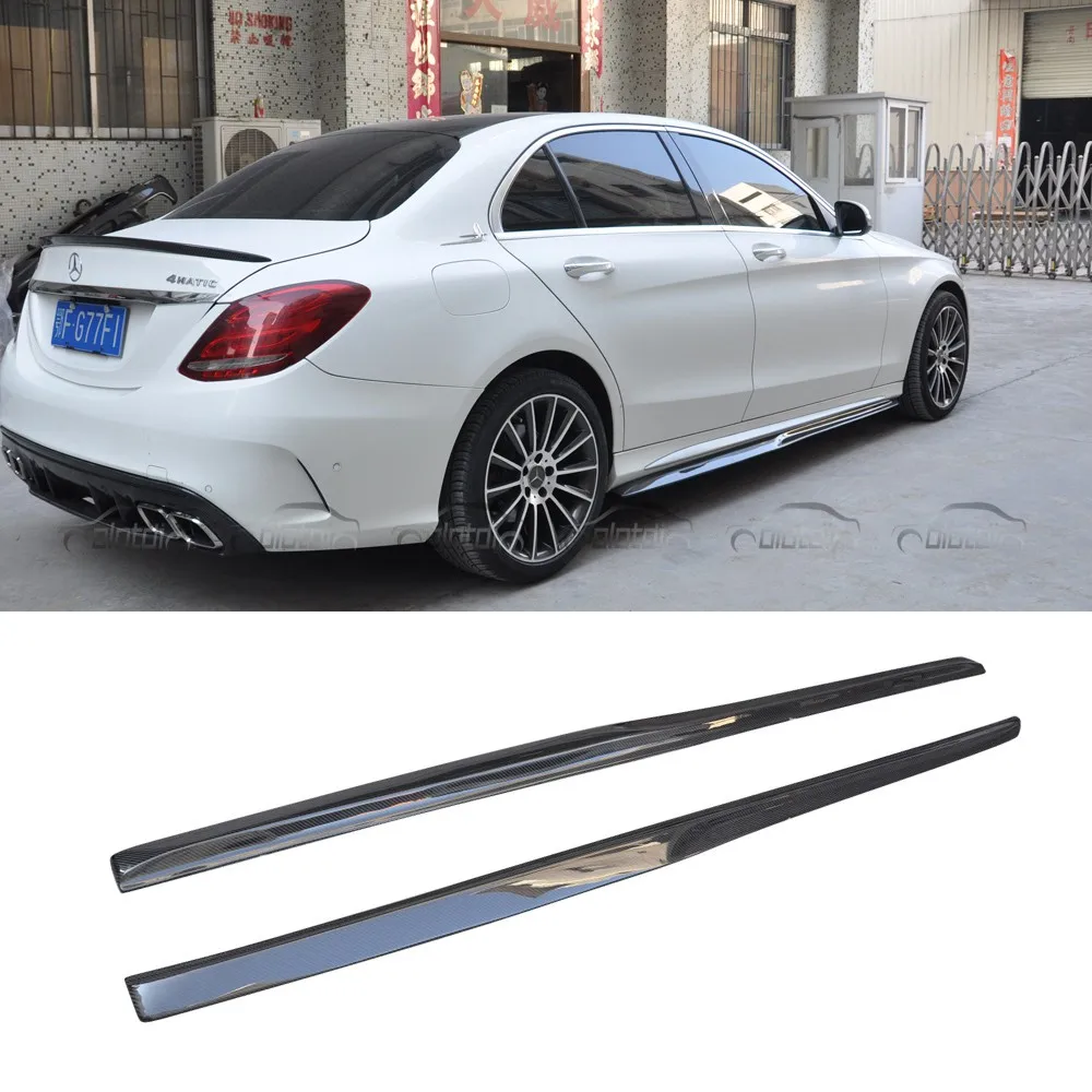 Для Mercedes-Benz W205 2 / 4 двери C200 C250 C43 C63 C180 Стайлинг автомобиля углеродное волокно