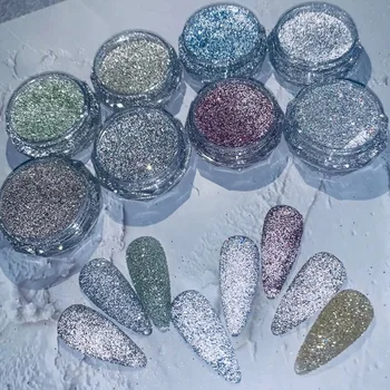 

New Crystal Diamond Nail Powder Drilling Powder Colorful Diamond Powder Nail Art Glitter Powder Shiny Nail Art Powder