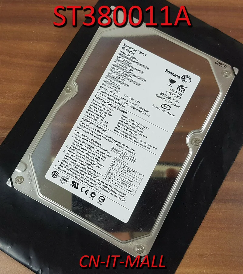 Жесткий диск Seagate BarraCuda 7200 7 ST380011A 80 ГБ об/мин 2 Мб кэш-памяти IDE Ultra ATA100/ATA-6 3 5 дюйма |