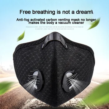 

Outdoor Sporting Riding Activated Carbon Mask Reusable Dustproof Face Masks For Running reusable dustproof face masks