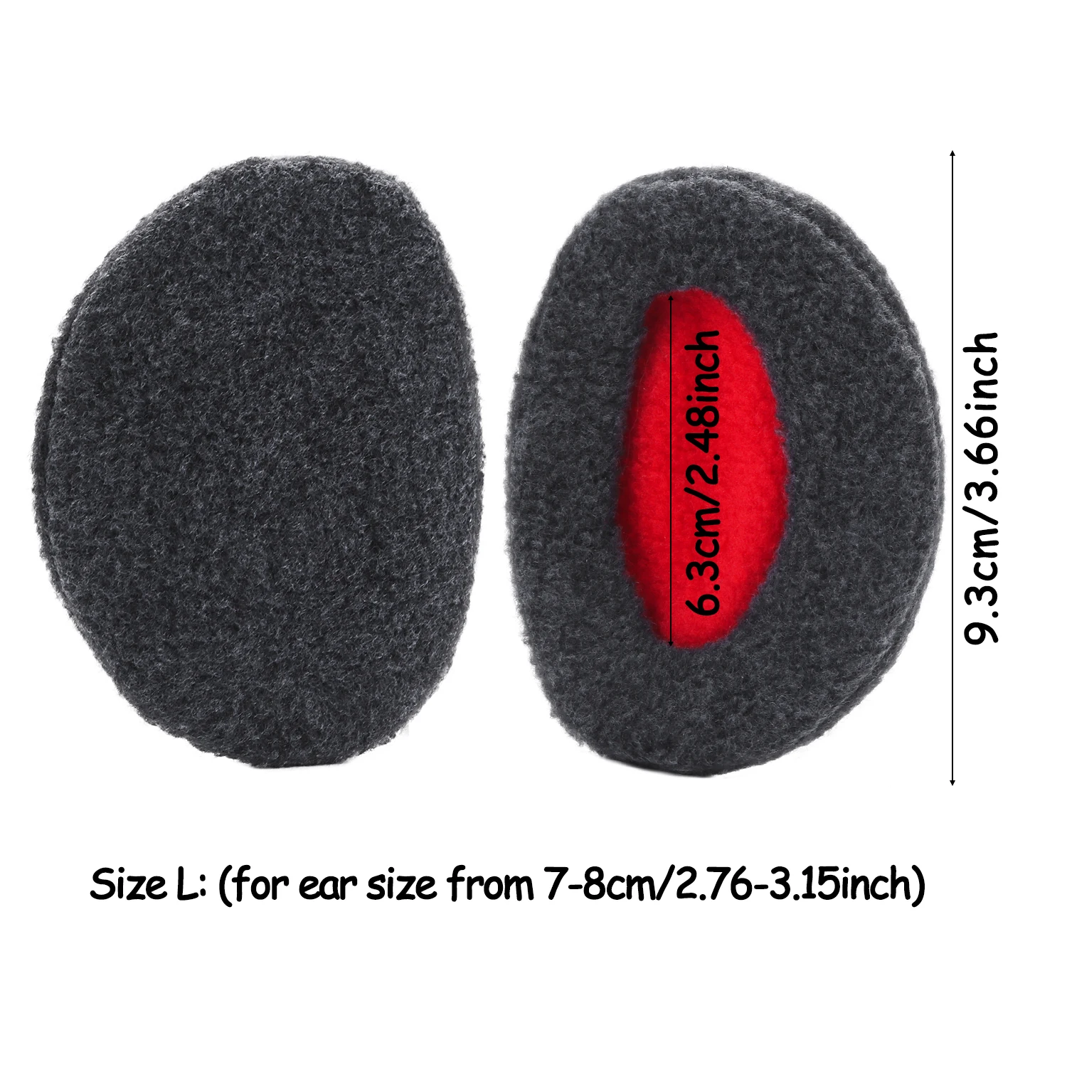 Fashion 1 Pair Adult Women Man Winter Earbags Bandless Ear Warmers