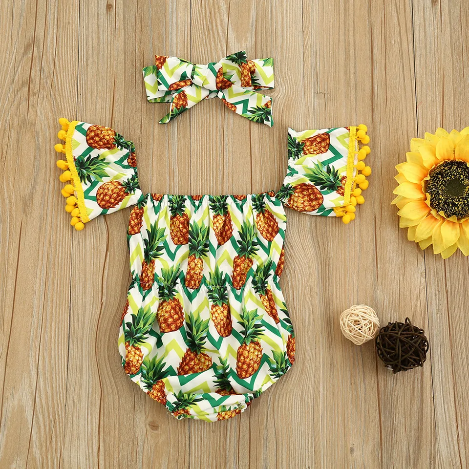 pineapple baby grow