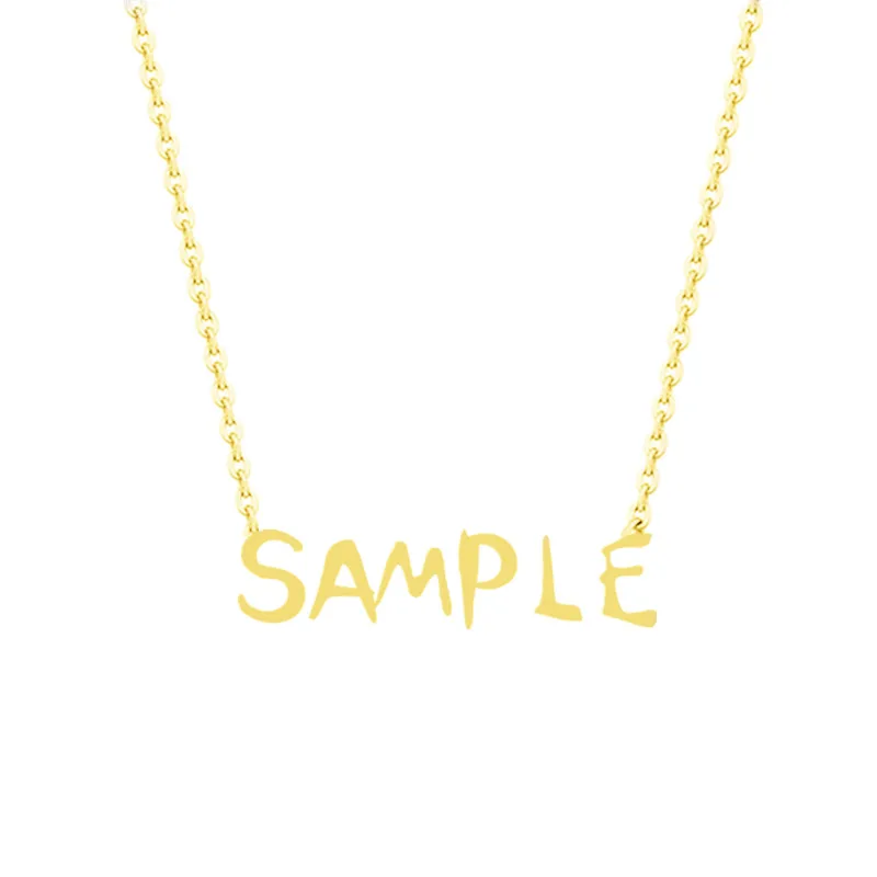 

Customized Gift for Her Personalized Name Necklace Women Gold Custom Name Necklace Custom DIY Jewelry Stainless Steel Collier