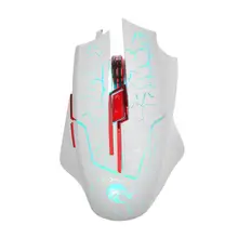 MeterMall Проводная игровая мышь USB 6 ключ Регулируемый Красочный светодиодный свет оптическая Эргономическая мышь для настольного компьютера/ноутбука