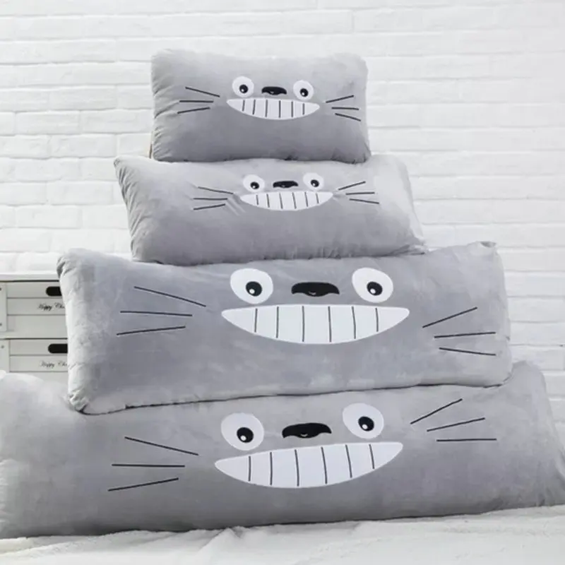 

Cartoon Totoro Single Double Long Pillow Pajama Strip Pillow Cushion Large Back Cushion Plush Toy Doll Washable