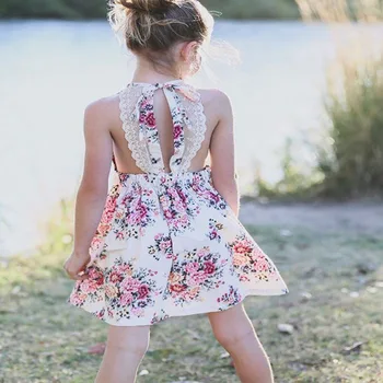 

Summer Kid Dress For Girl 2020 Princess Backless Teenage Party Wedding Holiday Princess Dress Children Costume For Kid Clothes