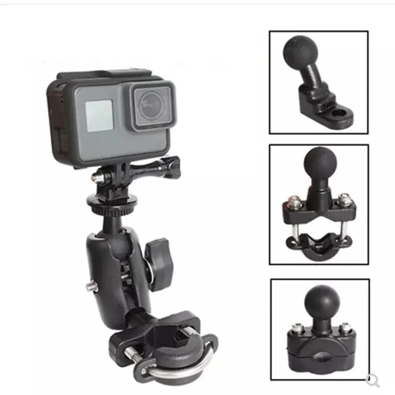 Крепление на руль мотоцикла заднего зеркала для Gopro 8 7 Xiaomi Yi 4K SJCAM Sony EKEN DJI OSMO