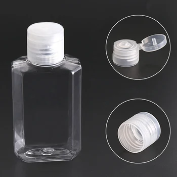 

10Pcs 60ml Travel Portable Dispenser Transparent Bottle Storage Bottle Shower Gel Makeup Remover Sub-bottle
