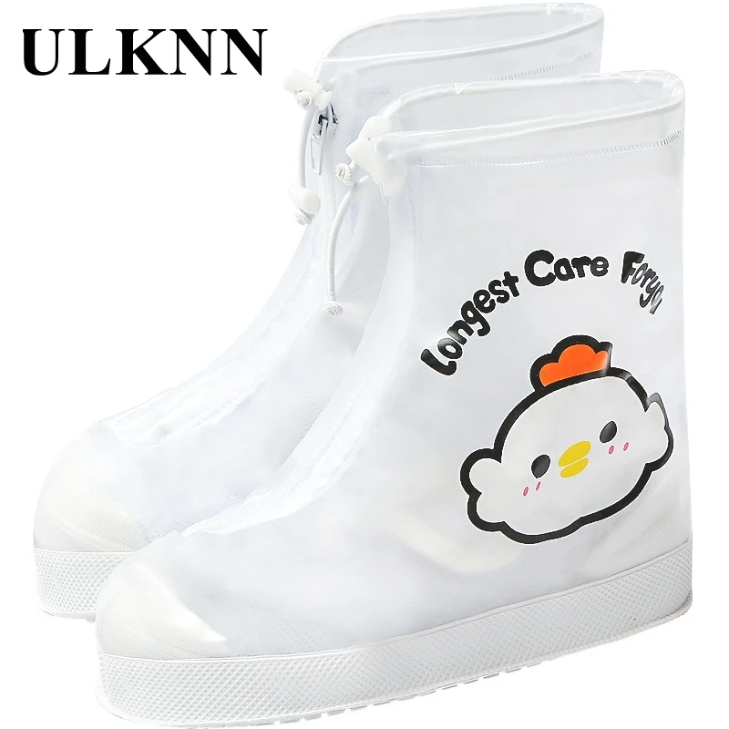 

ULKNN Baby Colorful Rainshoes Children's Water Resistant Rainshoes Cover Non-Slip Wear-Resistant Anti-slip Boots Animal Pattern