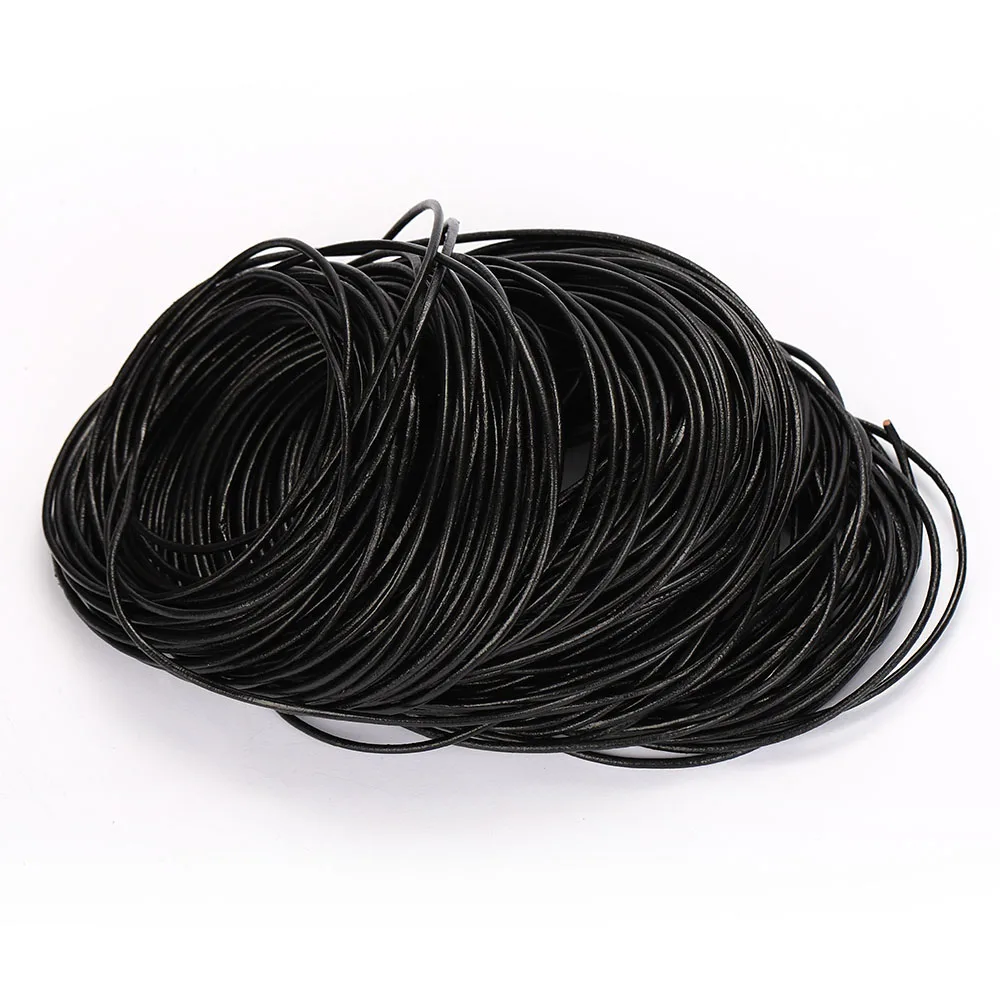 Cow Leather Bracelet Rope String Round 