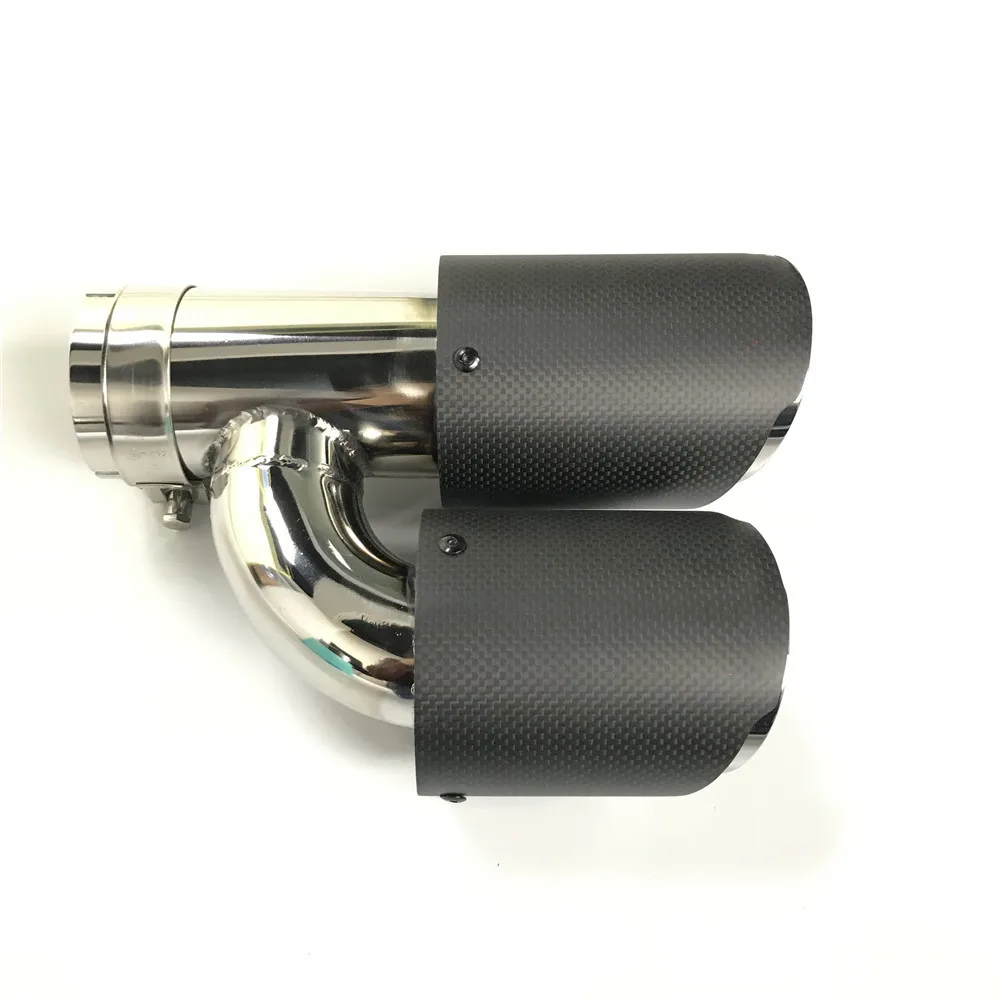 ''H'' тип(левый+ правый) Akrapovic углеродного волокна выхлопной наконечник глушитель выхлопные наконечники автомобиля