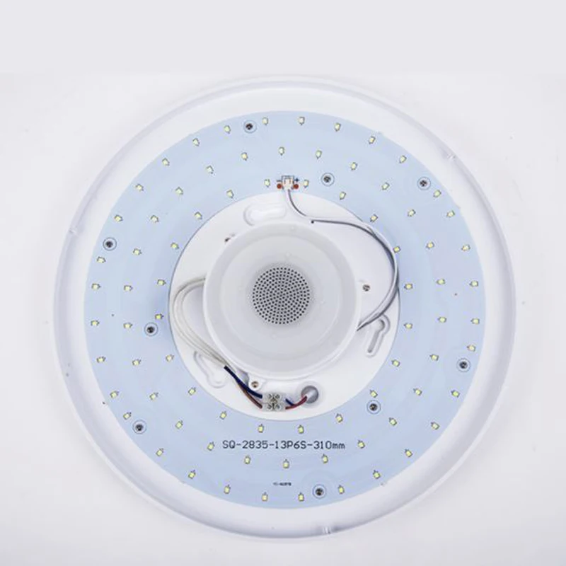 ABUI-App Remote Rgb Bluetooth Color Changeable Led Music Speaker Ceiling Lights Acrylic Dimming Led Lamp 110V 220V Bedroom