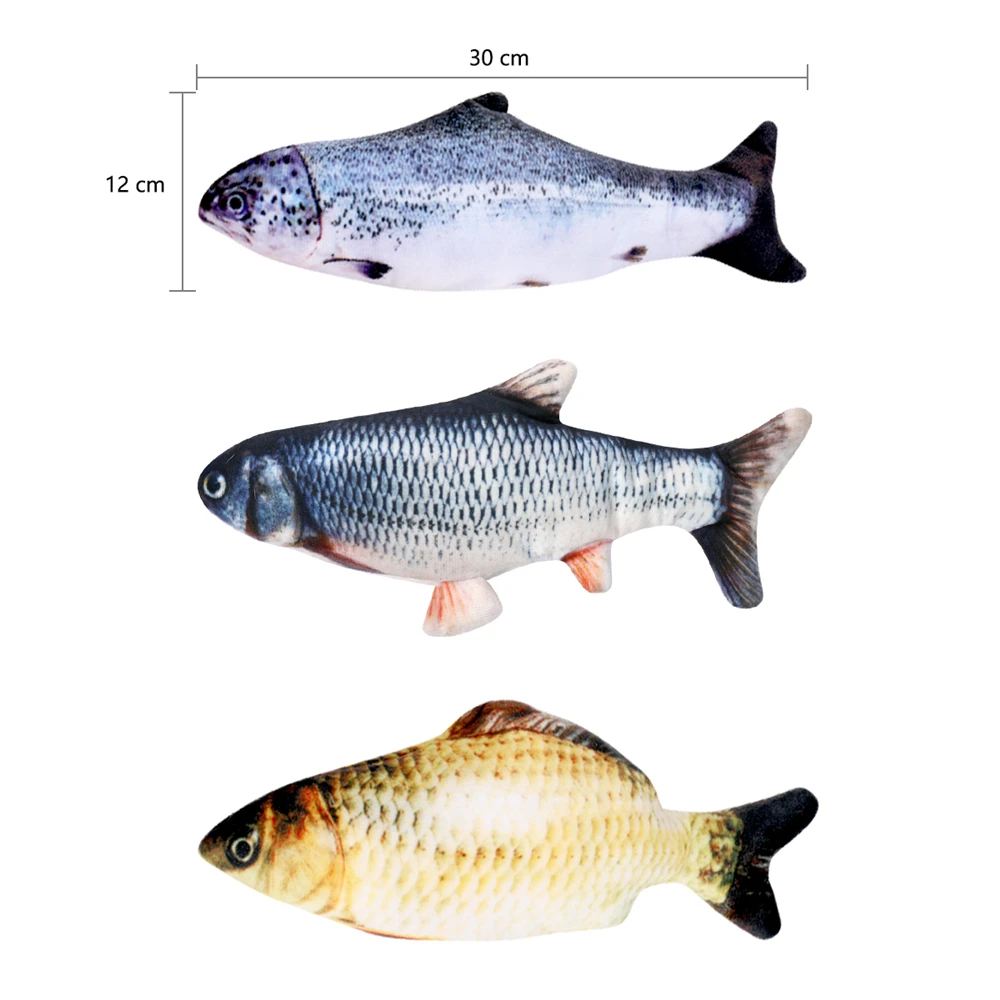 Jouet Electronique Interactif Pour Chat De Compagnie Simulation 3d En Forme De Poisson Jouets D Herbe A Chat Fournitures De Jeu Dropshipping Aliexpress