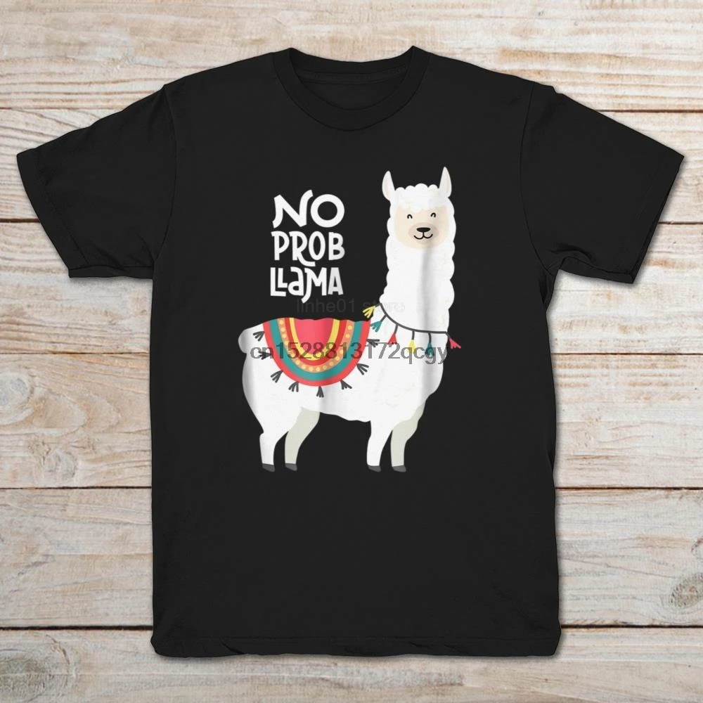 Brand No Prob Llama 2019 Summer Men Short Sleeve T-Shirt | Мужская одежда