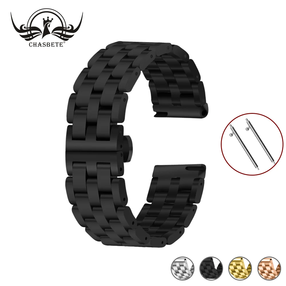 general Stainless 20mm 22mm Silver Watches Bands Bracelet For Man Women