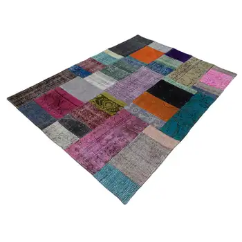 

142x201 Cm Multicolor Handmade Patchwork Rug-5x7 Ft