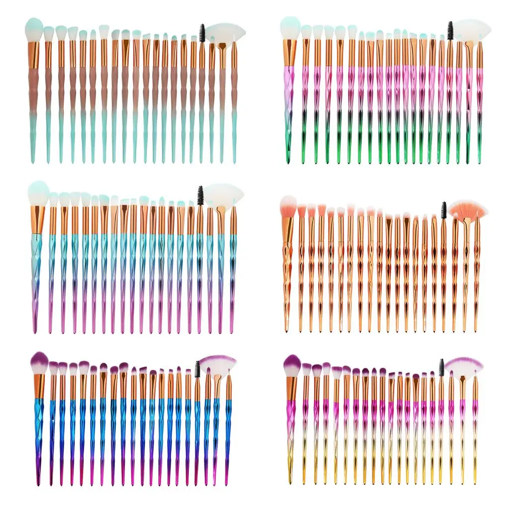 Unicorn Eye Brush Set Eyeshadow Kit Make Up Foundation Cosmetic Brushes  Makeup Blending Brushes Set Eyeliner Eyelash