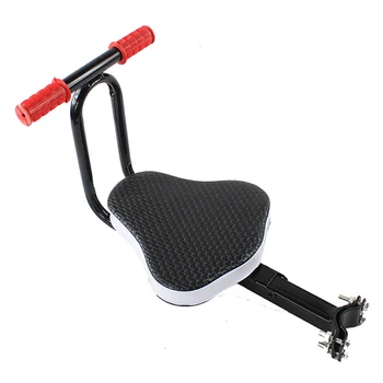 

Child Bike Seats, Quick Dismounting Seat Bicycle Electrombile Preposed Safety Seat with Armrest and Pedal Easy to Installment -