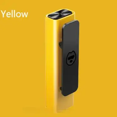 Xiaomi Sogou C1, умная ручка для записи AI, переводчик, 360 градусов, HD запись, интеллектуальное шумоподавление, задняя клипса, запись для совещаний - Цвет: Yellow