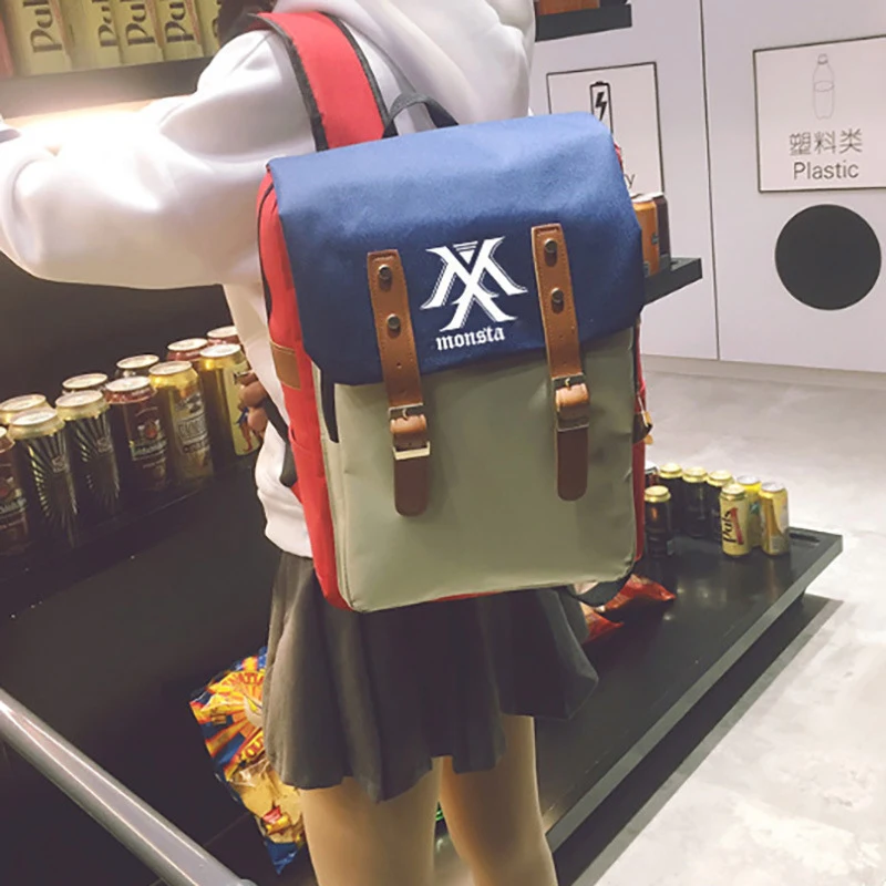 

Backpack MONSTA Bags X Women Man Teenager Boys Girls Student School Laptop Bags Travel Game Cartoon Backpacks Gift