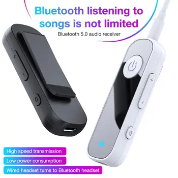 

High Quality Headset Audio Receiver Compact Portable Large Capacity 3.5MM AUX Adapter For Car Phone Laptop Headset Speakers