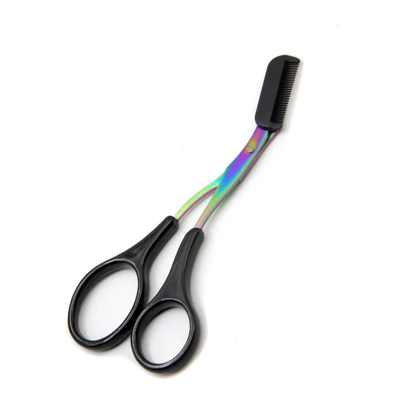 Eyebrow Trimmer Set Eyebrow Trimmer Facial Hair Remover Eyebrow Scissors Eyebrow Trimmer Scissor Comb Facial Hair Removal Grooming Shaping Shaver Cosmetic Makeup Accessories