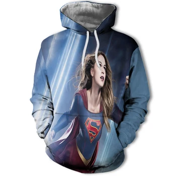 

2019 New Super hero Superman Hoodies Men&Women Hooded Casual Winter Warm Sweatshirts Men's Casual Tracksuit Costume Pullover W90
