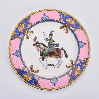

Hotel Supplies Steak Plate Ceramic Dishes Set Restaurant Hotel Tableware High-end Custom Fruit And Fruit Salad Plate Tableware