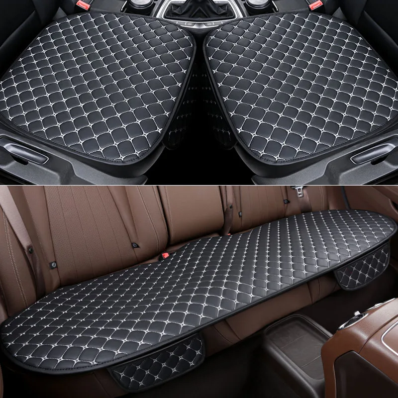Housse de siège de voiture en cuir PU, ensemble de housses de siège de  voiture respirantes, couverture complète pour protection intérieure de  voiture, accessoire - AliExpress